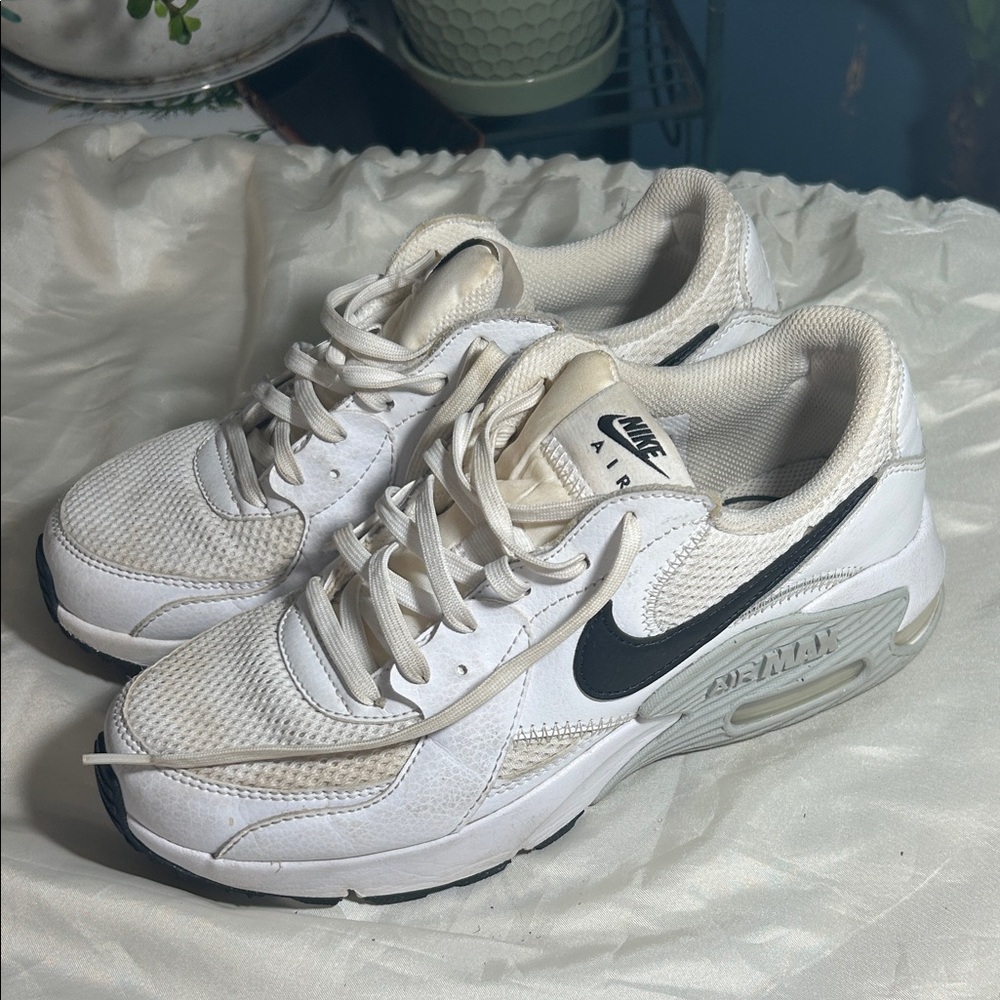 Nike Air Max White and Black Sneakers